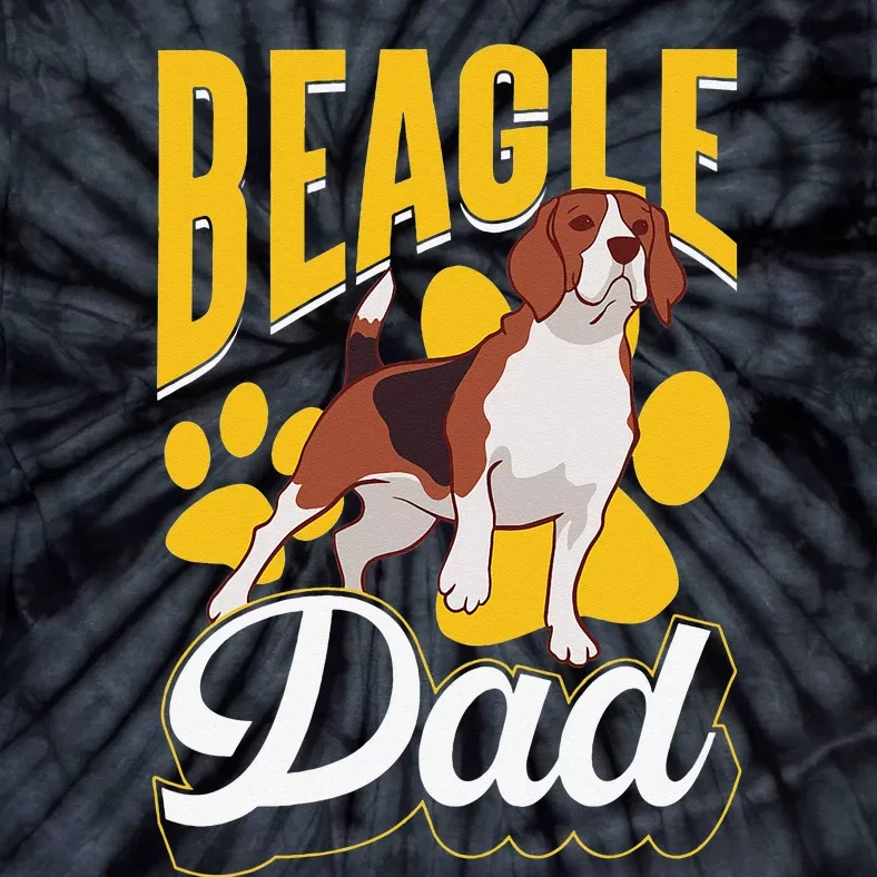 Beagle Dad Lover Puppy Beagles Dog Father Daddy Papa Tie-Dye T-Shirt