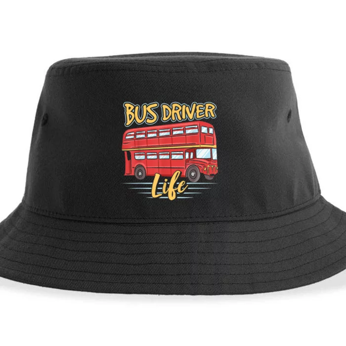 Bus Driver Life Busman Job Operator Buses Sustainable Bucket Hat