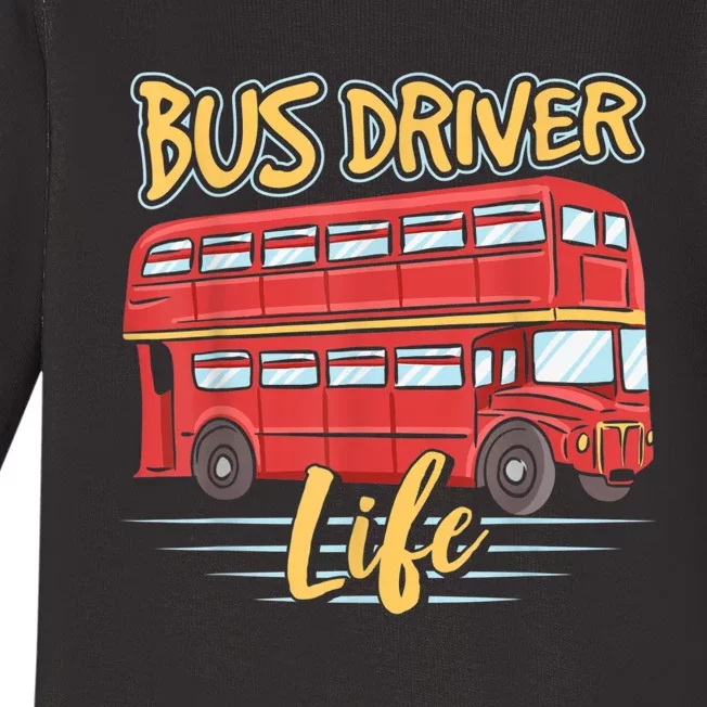 Bus Driver Life Busman Job Operator Buses Baby Long Sleeve Bodysuit