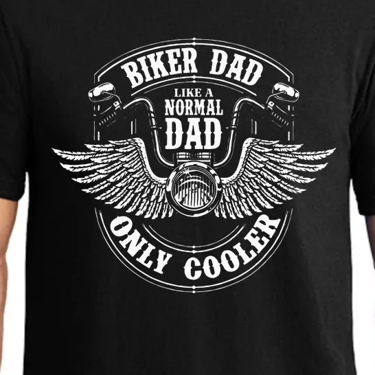 Biker Dad Like A Normal Dad Only Cooler Motorcycle Biker Pajama Set