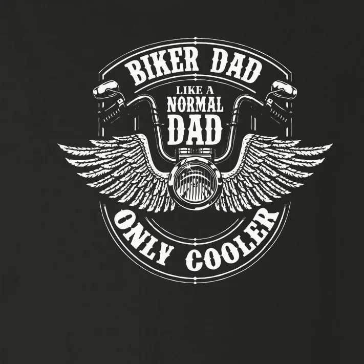 Biker Dad Like A Normal Dad Only Cooler Motorcycle Biker Toddler Long Sleeve Shirt