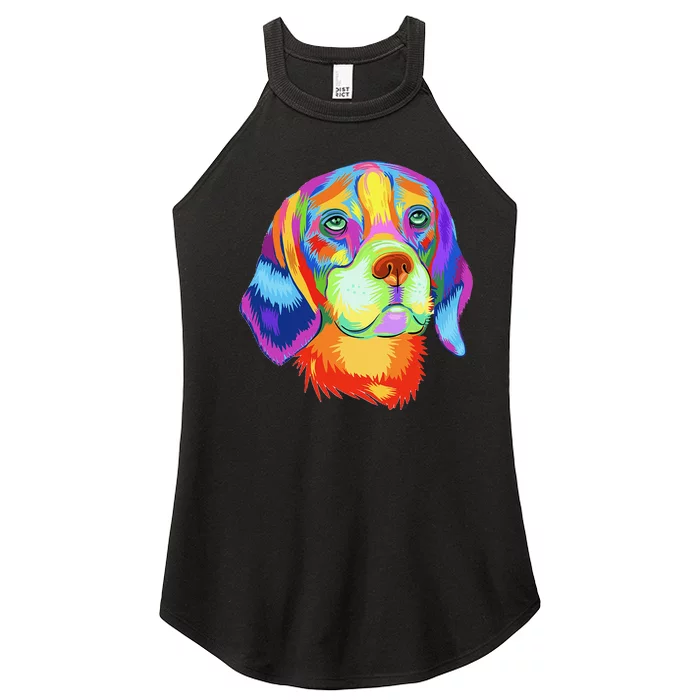 Beagle Dog Lover Tee Funny Beagle Women’s Perfect Tri Rocker Tank