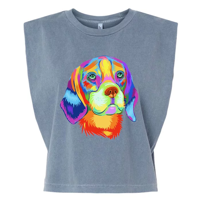 Beagle Dog Lover Tee Funny Beagle Garment-Dyed Women's Muscle Tee