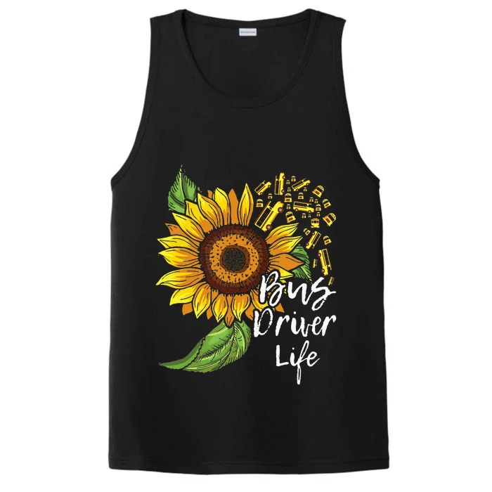 Bus Driver Life School Bus Driver Appreciation Performance Tank