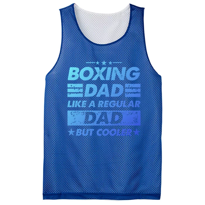 Boxing Dad Like A Regular Dad Funny Boxing Gift Mesh Reversible Basketball Jersey Tank