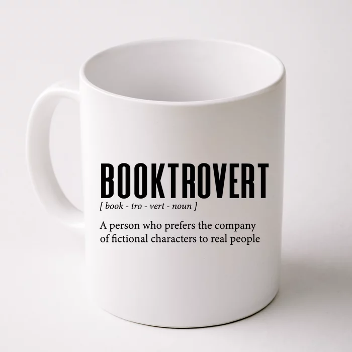 Booktrovert Definition Librarian Front & Back Coffee Mug