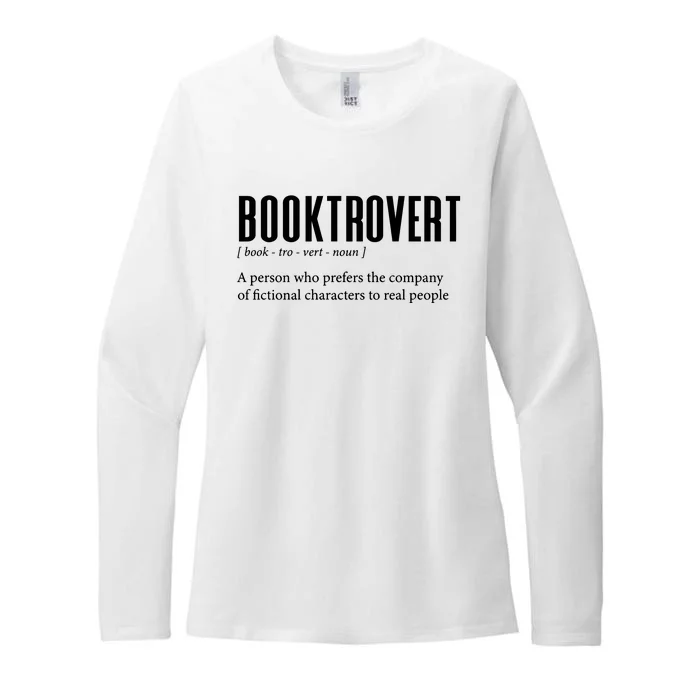 Booktrovert Definition Librarian Womens CVC Long Sleeve Shirt