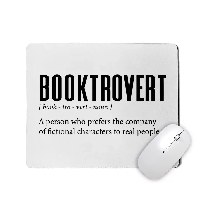 Booktrovert Definition Librarian Mousepad