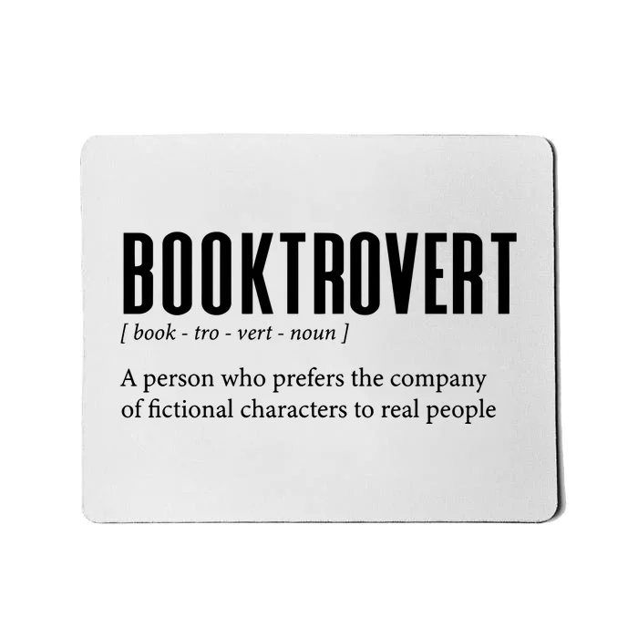 Booktrovert Definition Librarian Mousepad