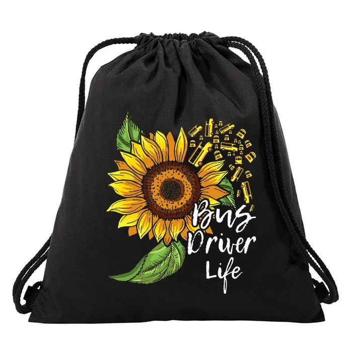 Bus Driver Life School Bus Driver Appreciation Drawstring Bag