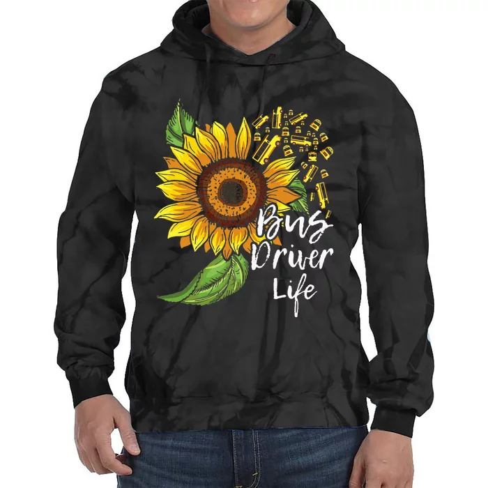 Bus Driver Life School Bus Driver Appreciation Tie Dye Hoodie