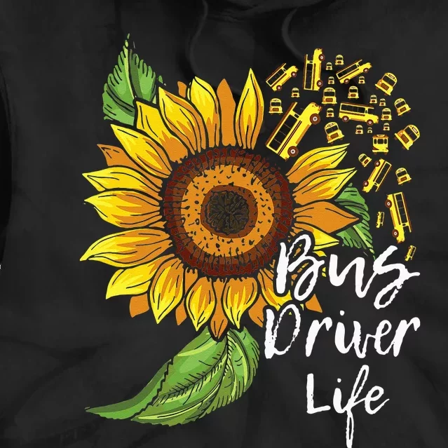 Bus Driver Life School Bus Driver Appreciation Tie Dye Hoodie