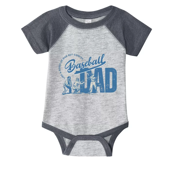 Baseball Dad Like A Regular Dad But Cooler Infant Baby Jersey Bodysuit