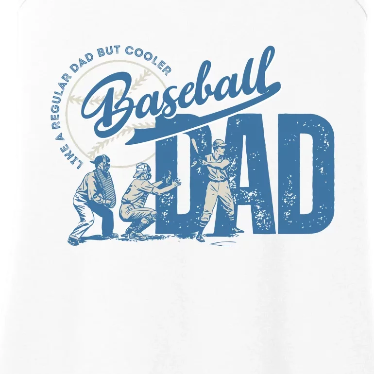 Baseball Dad Like A Regular Dad But Cooler Ladies Essential Tank