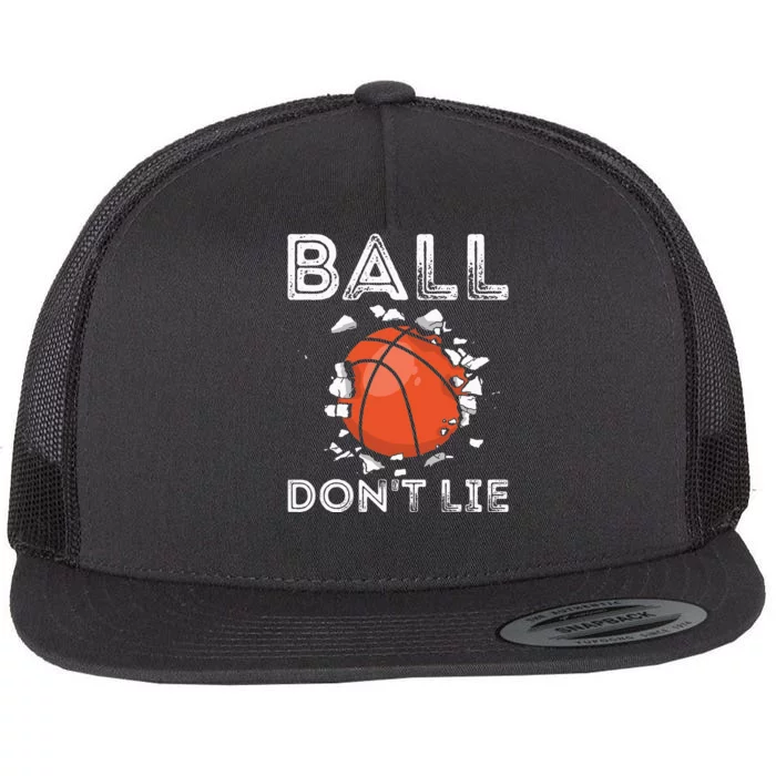 Ball Don't Lie Basketball Player Bball Vintage Flat Bill Trucker Hat