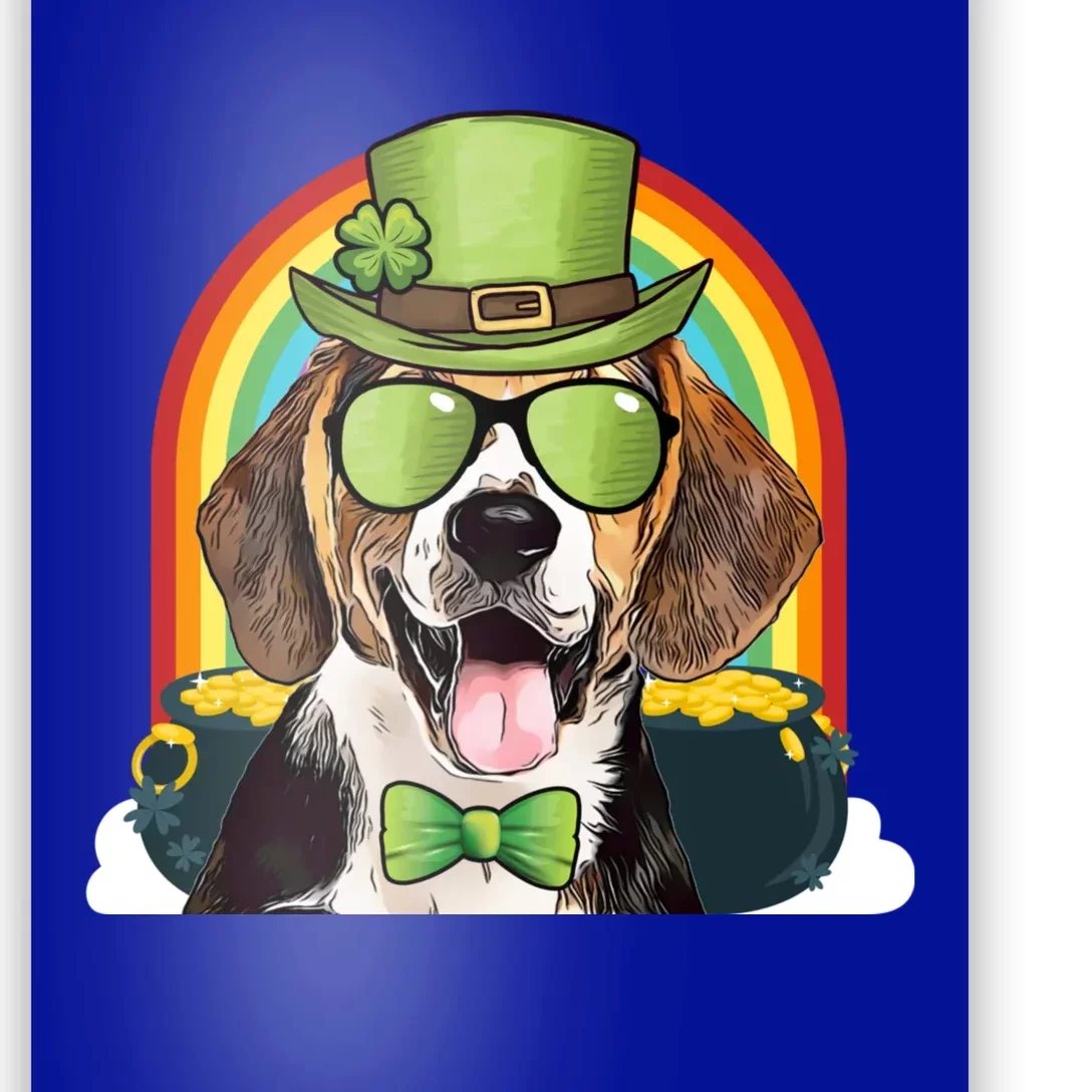 Beagle Dog Leprechaun Funny St Patricks Day Gift Poster