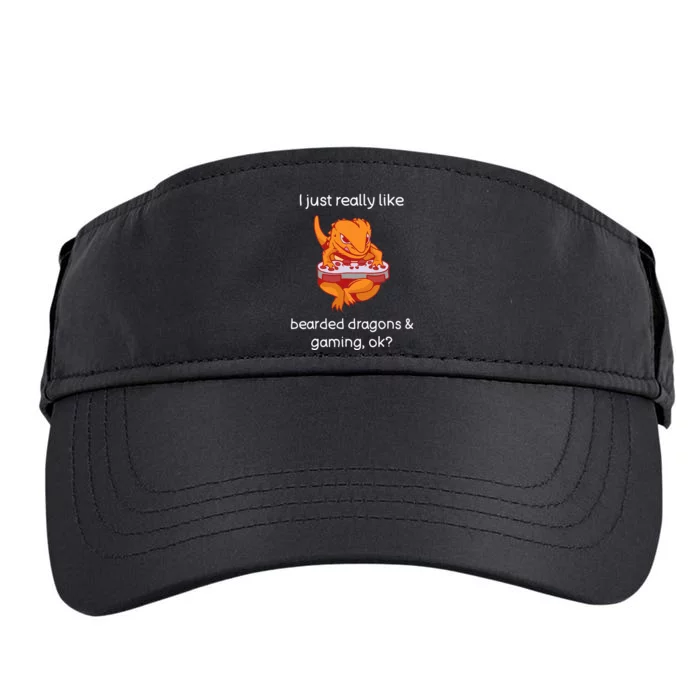 Bearded Dragon Lover Gaming Love Video Gaming Bearded Dragon Adult Drive Performance Visor