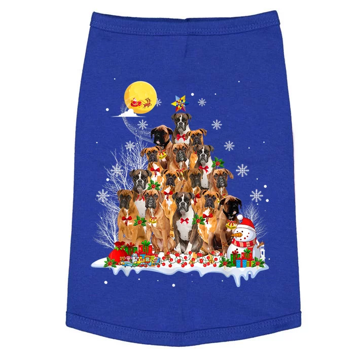 Boxer Dog Lover Matching Santa Boxer Christmas Tree Cute Gift Doggie Tank