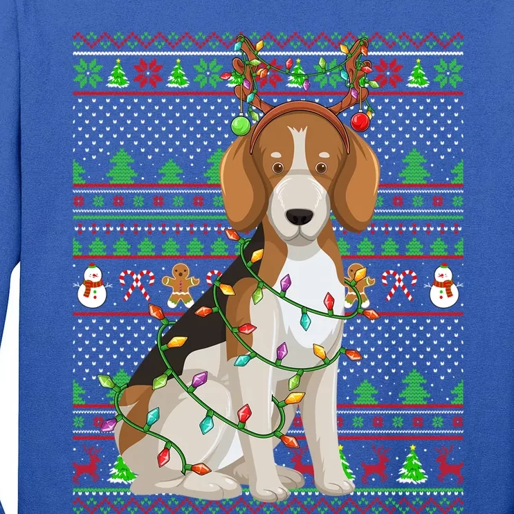 Beagle Dog Lover Family Matching Ugly Beagle Christmas Meaningful Gift Tall Long Sleeve T-Shirt