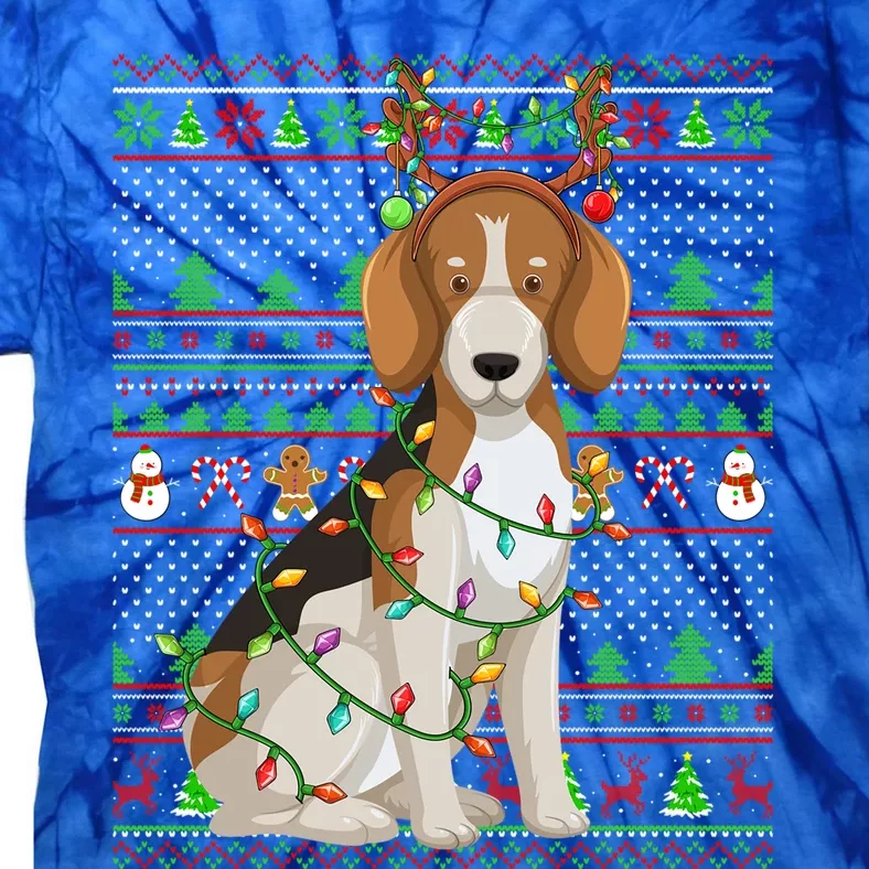 Beagle Dog Lover Family Matching Ugly Beagle Christmas Meaningful Gift Tie-Dye T-Shirt