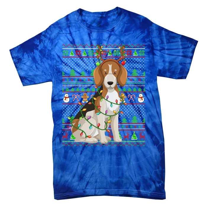 Beagle Dog Lover Family Matching Ugly Beagle Christmas Meaningful Gift Tie-Dye T-Shirt