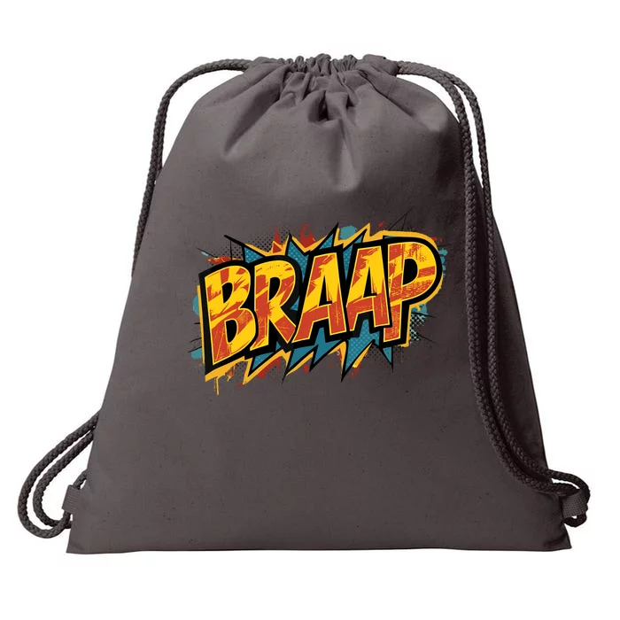 Braaap Dirtbike Lovers Riders Motocross Enduro Biker Drawstring Bag