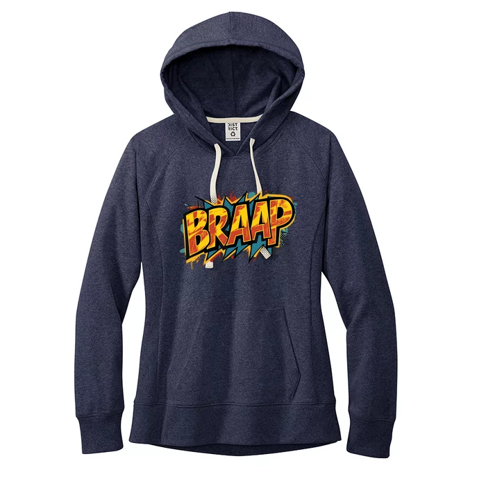 Braaap Dirtbike Lovers Riders Motocross Enduro Biker Women's Fleece Hoodie