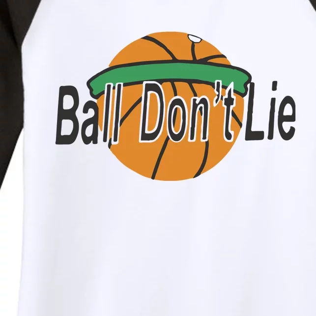 Ball Don’T Lie Women's Tri-Blend 3/4-Sleeve Raglan Shirt