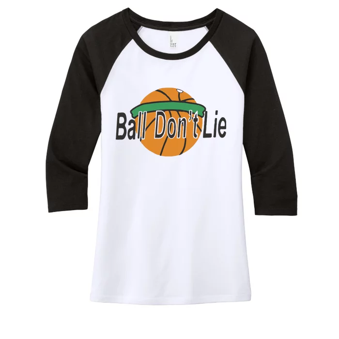 Ball Don’T Lie Women's Tri-Blend 3/4-Sleeve Raglan Shirt