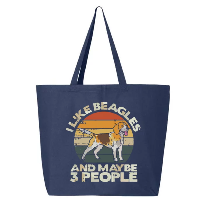 Beagle Dog Lover Tee Retro Beagle Beagle 25L Jumbo Tote