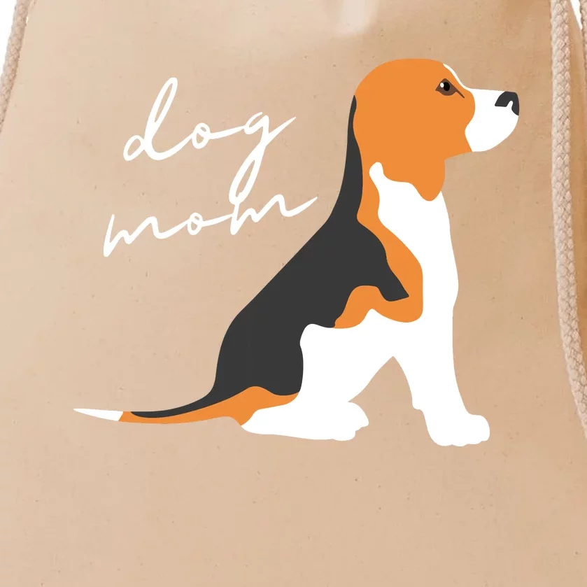 Beagle Dog Mom Woman Drawstring Bag