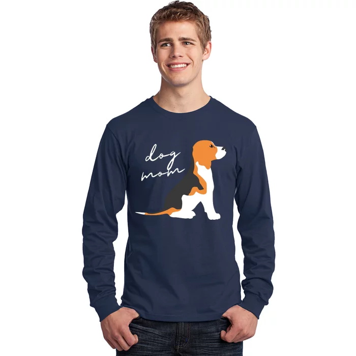 Beagle Dog Mom Woman Long Sleeve Shirt