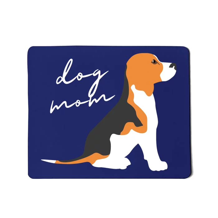 Beagle Dog Mom Woman Mousepad