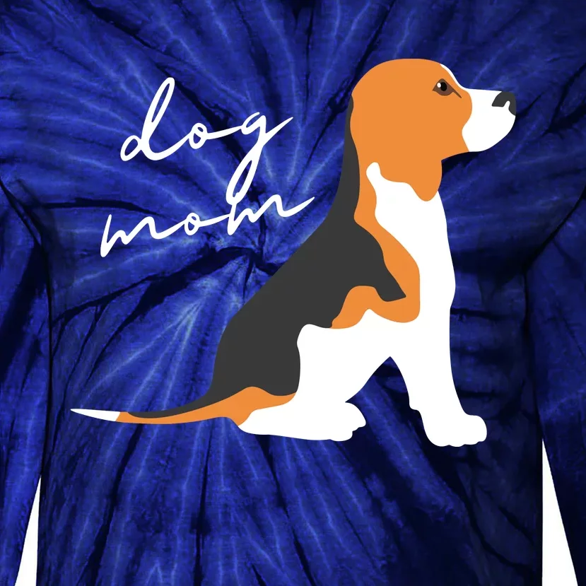 Beagle Dog Mom Woman Tie-Dye Long Sleeve Shirt