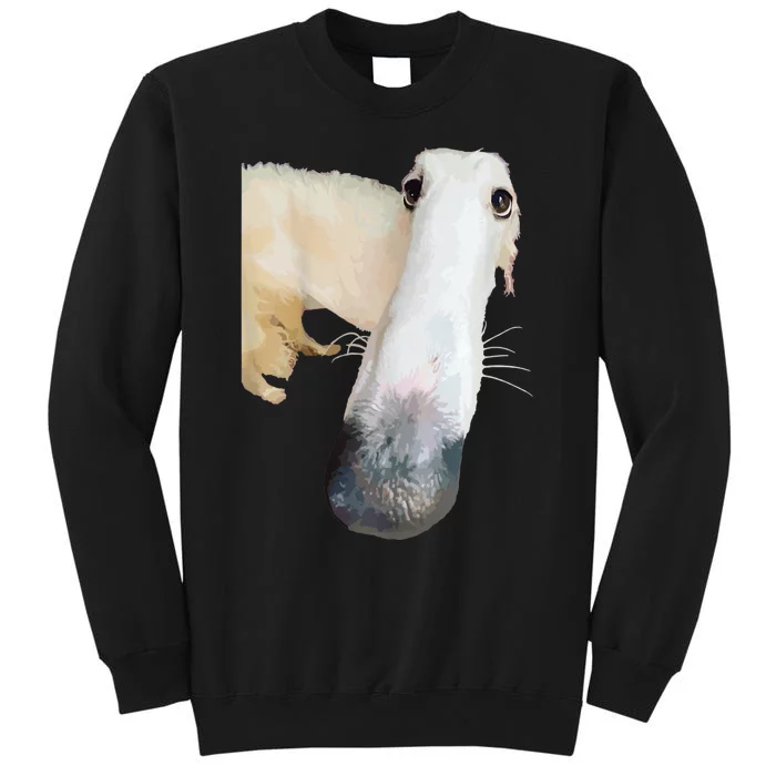 Borzoi Dog Meme Funny Long Nose Borzoi Russian Sighthound Sweatshirt