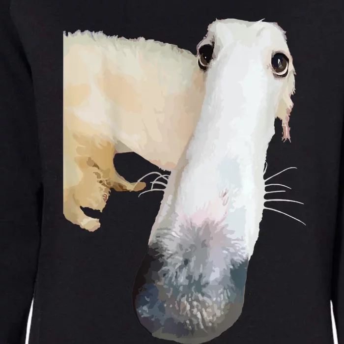 Borzoi Dog Meme Funny Long Nose Borzoi Russian Sighthound Womens California Wash Sweatshirt