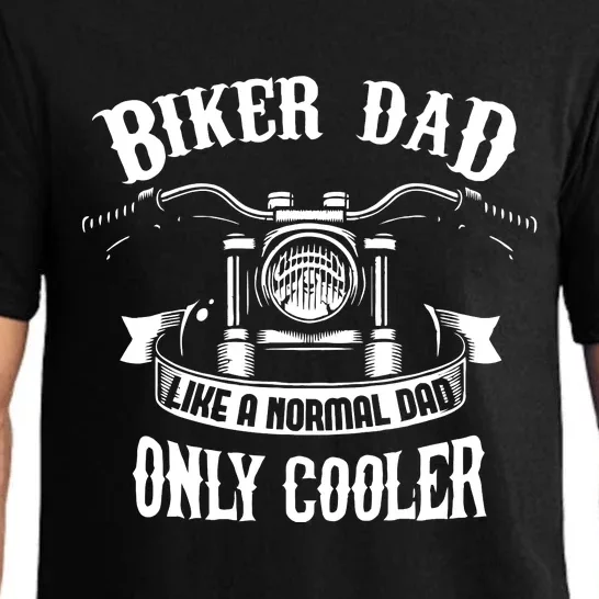 Biker Dad Motorcycle Fathers Day Gift For Fathers Pajama Set