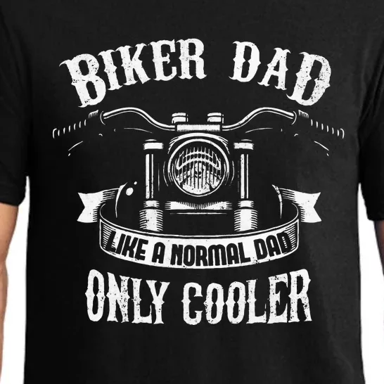 Biker Dad Motorcycle Fathers Day Design For Fathers Pajama Set