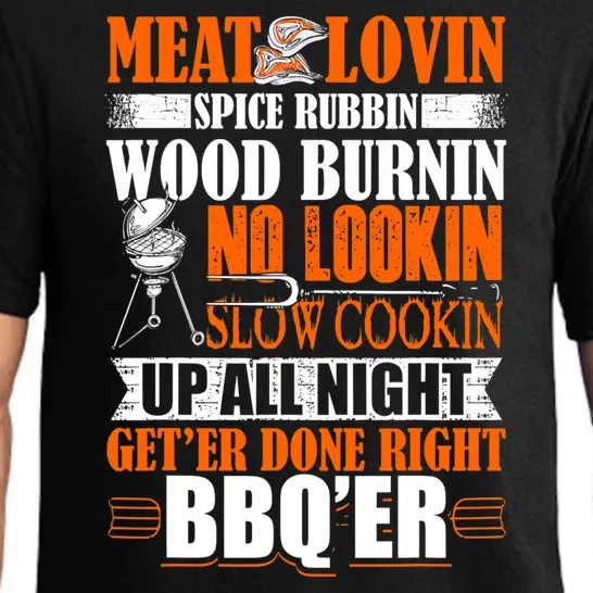 Bbq Design Meat Lovers Barbecue Smoking Grill Pajama Set