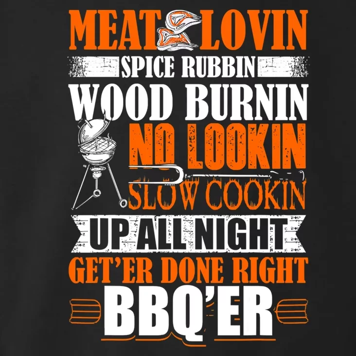 Bbq Design Meat Lovers Barbecue Smoking Grill Toddler Hoodie