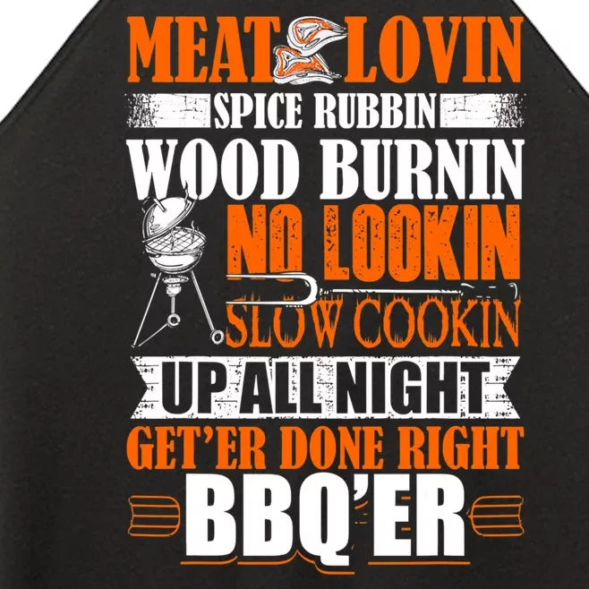 Bbq Design Meat Lovers Barbecue Smoking Grill Women’s Perfect Tri Rocker Tank