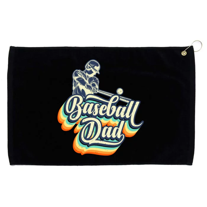 Baseball Dad Matching Family Baseball Game Baseball Vibes Grommeted Golf Towel