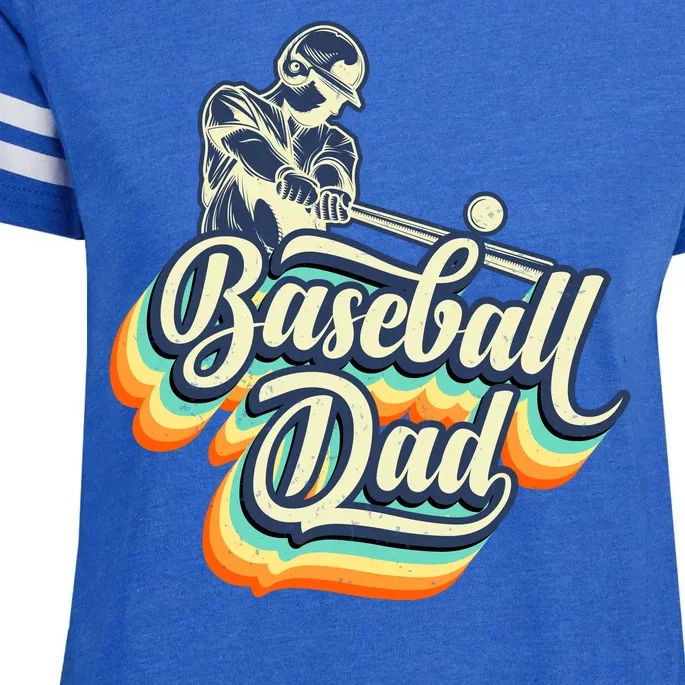 Baseball Dad Matching Family Baseball Game Baseball Vibes Enza Ladies Jersey Football T-Shirt