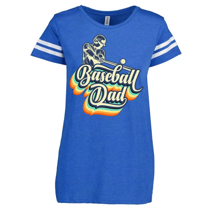 Baseball Dad Matching Family Baseball Game Baseball Vibes Enza Ladies Jersey Football T-Shirt