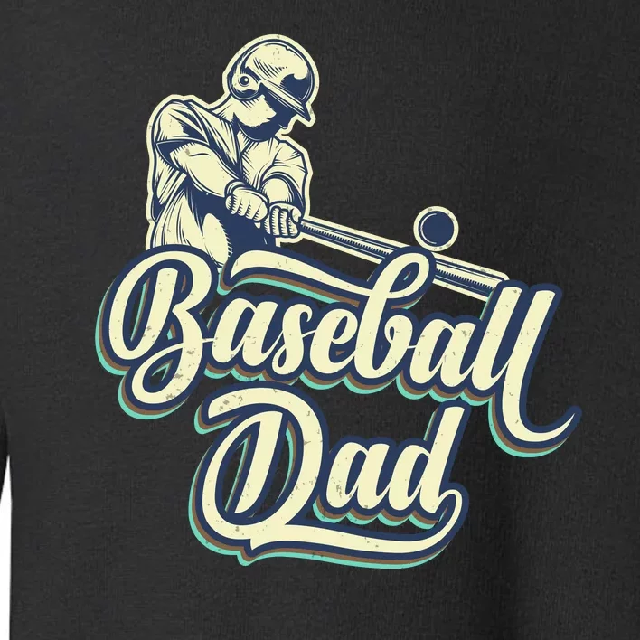 Baseball Dad Matching Family Baseball Game Toddler Sweatshirt