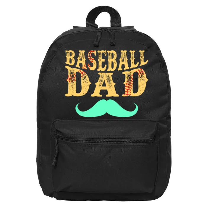 Baseball Dad Matching Family Baseball Game 16 in Basic Backpack