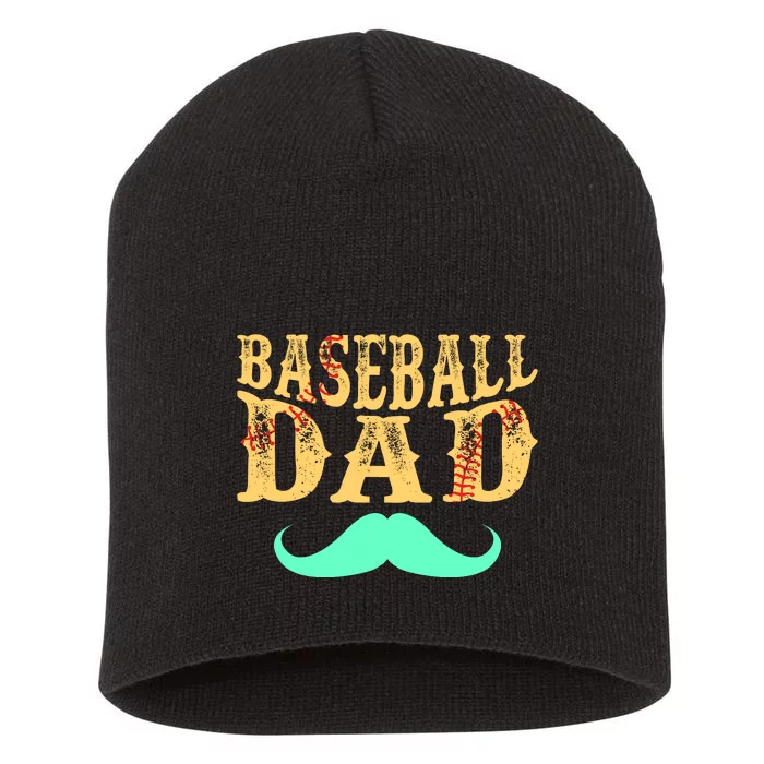 Baseball Dad Matching Family Baseball Game Short Acrylic Beanie