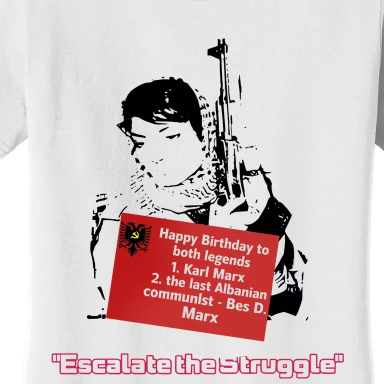 Bes D. Marx Escalate The Struggle Women's T-Shirt