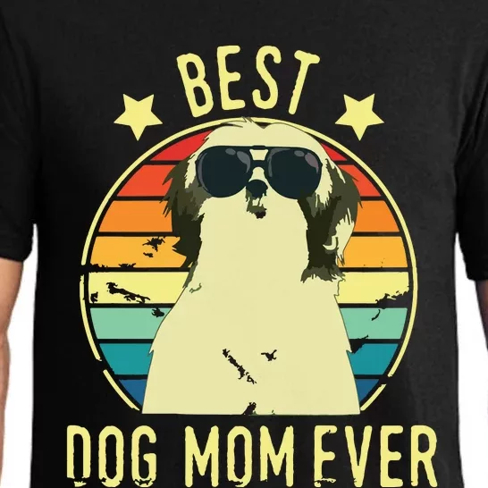 Best Dog Mom Ever Shih Tzu Mothers Day Gift Pajama Set