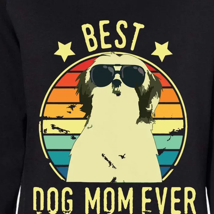 Best Dog Mom Ever Shih Tzu Mothers Day Gift Womens California Wash Sweatshirt